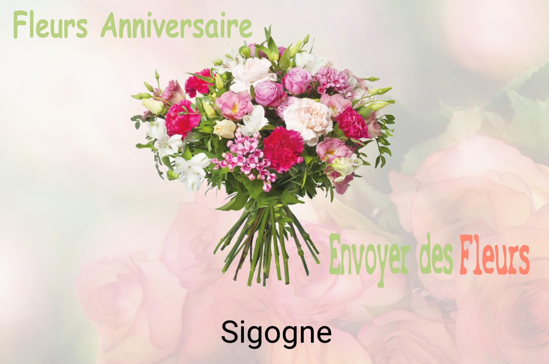 Bouquet de fleurs d’anniversaire livré à Sigogne